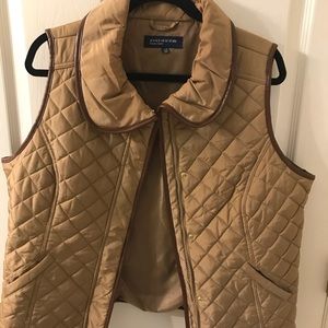 Jones New York Signature Brown/Tan Vest large